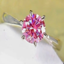 2.45 Carat Pink Round Brilliant Cut & White Finish