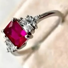 4.0 Carat Magenta Diamond Radiant Shape & White Gold